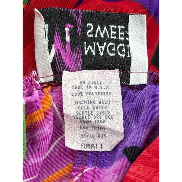 Maggie Sweet Colorful Abstract Patterned Shorts S Polyester Elastic Waist USA-Ma - Picture 4 of 4